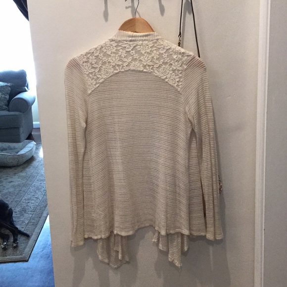 Cream, Cardigan: embroidered accents - Picture 3 of 4